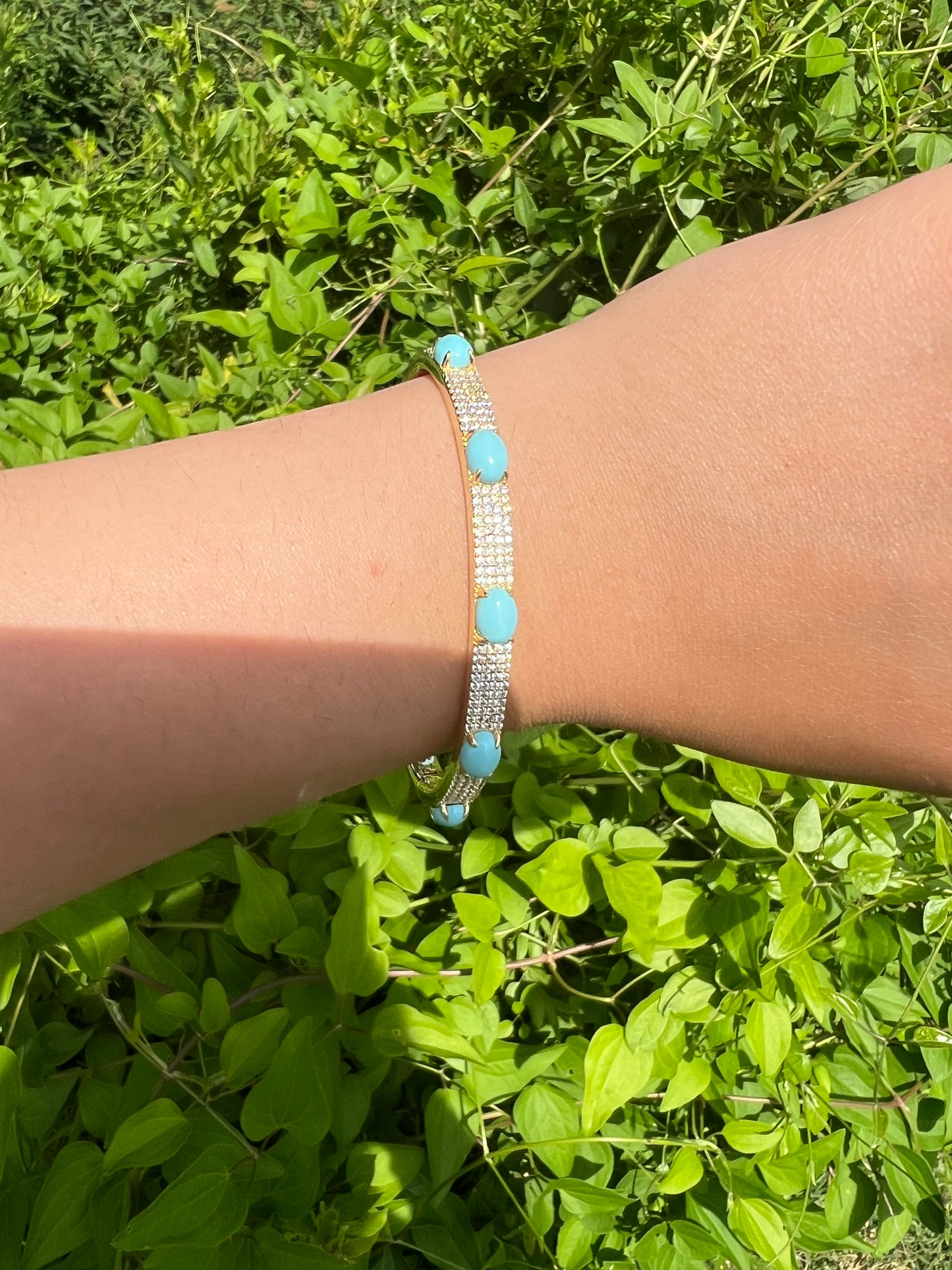 Turquoise Bling Bangle