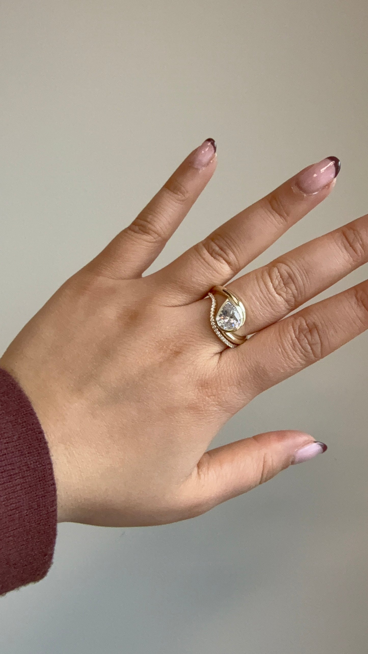 Pear Cushioned Ring