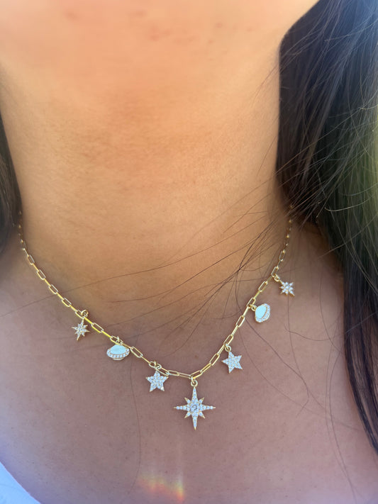 Stardust Golden Necklace