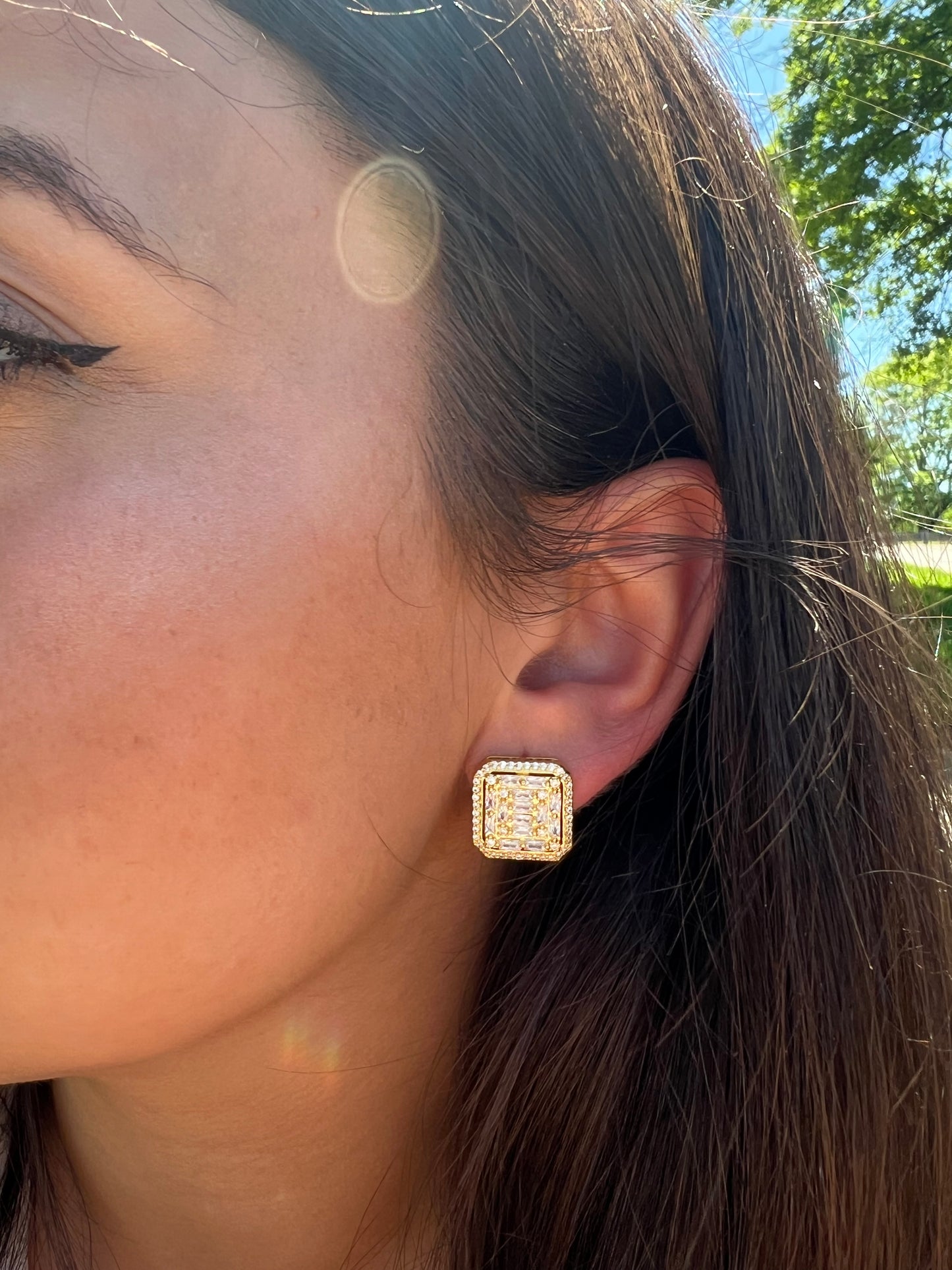 Squared Stud Earring