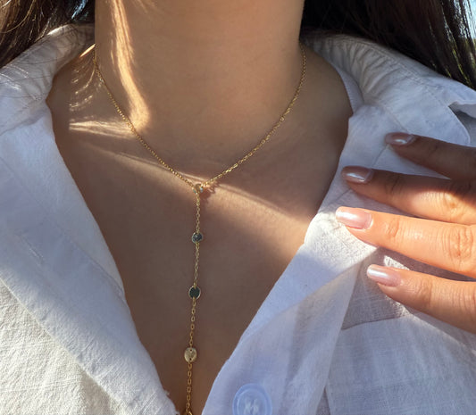 The Gala Spark Lariat Necklace