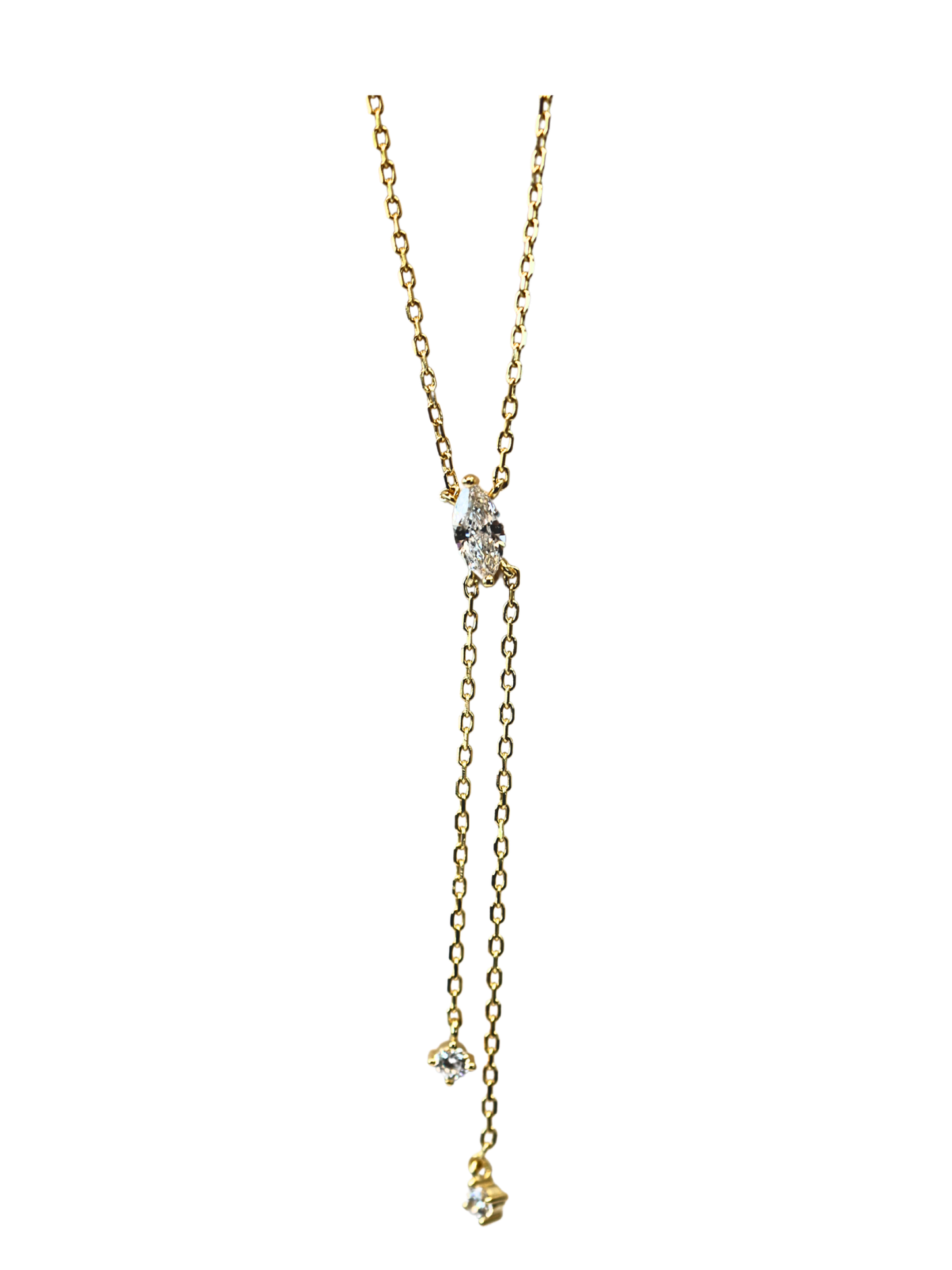 Marquise Lariat Necklace