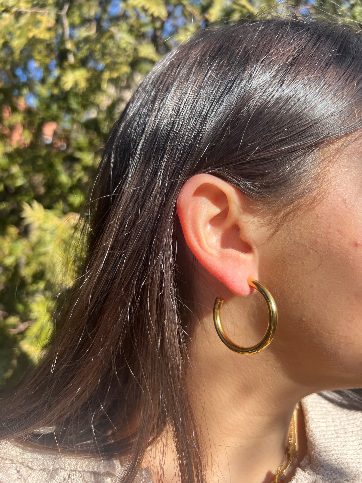 Golden Hour Hoop Earrings