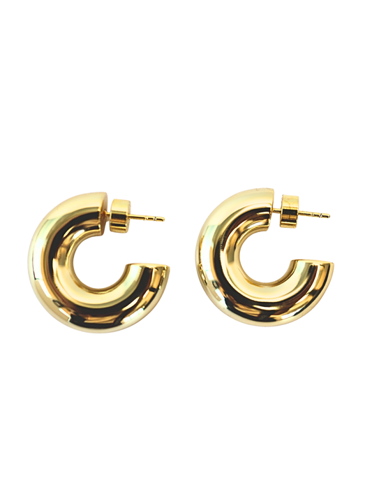 The Modern Bold Round Hoop Earrings