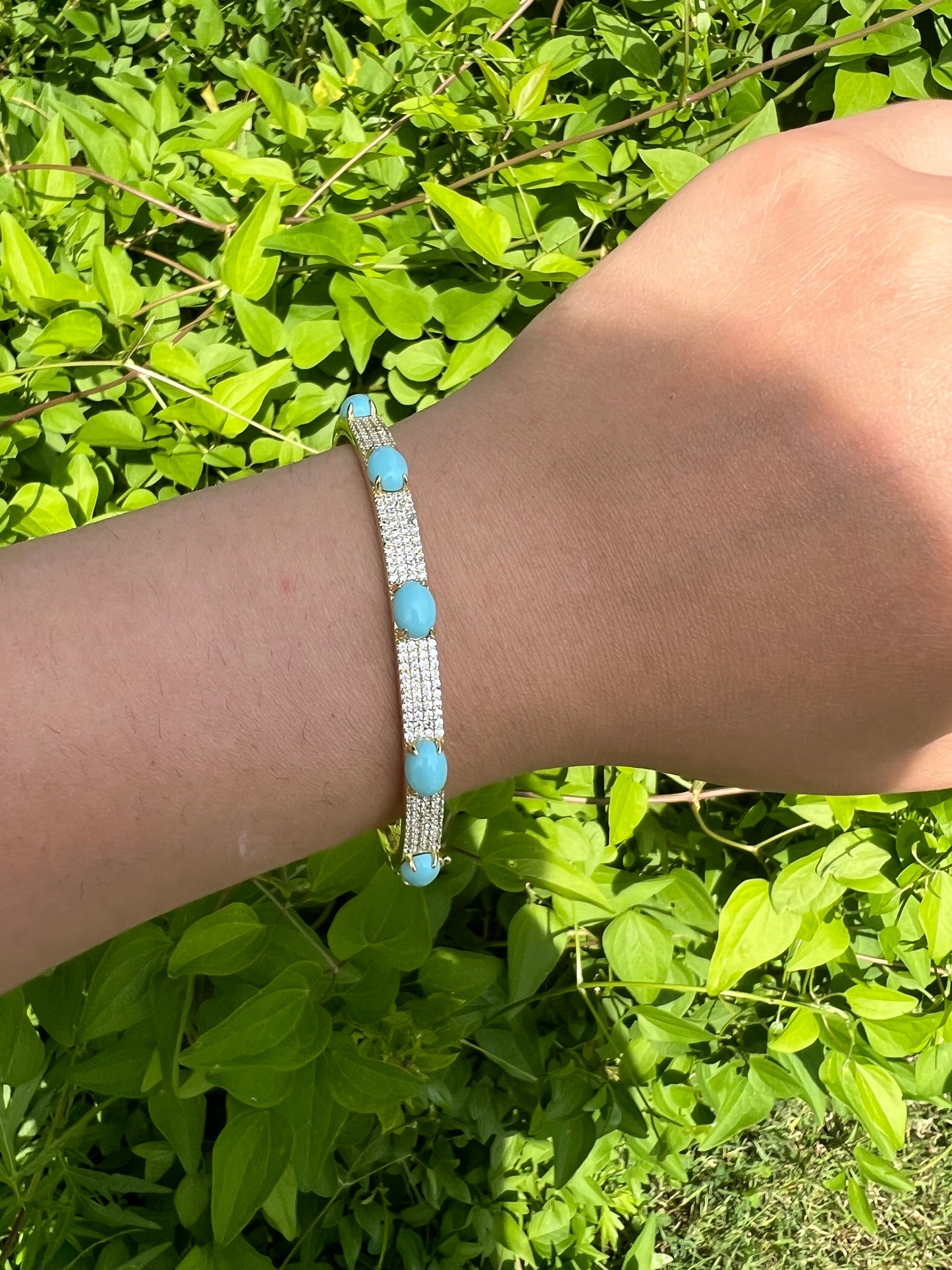 Turquoise Bling Bangle