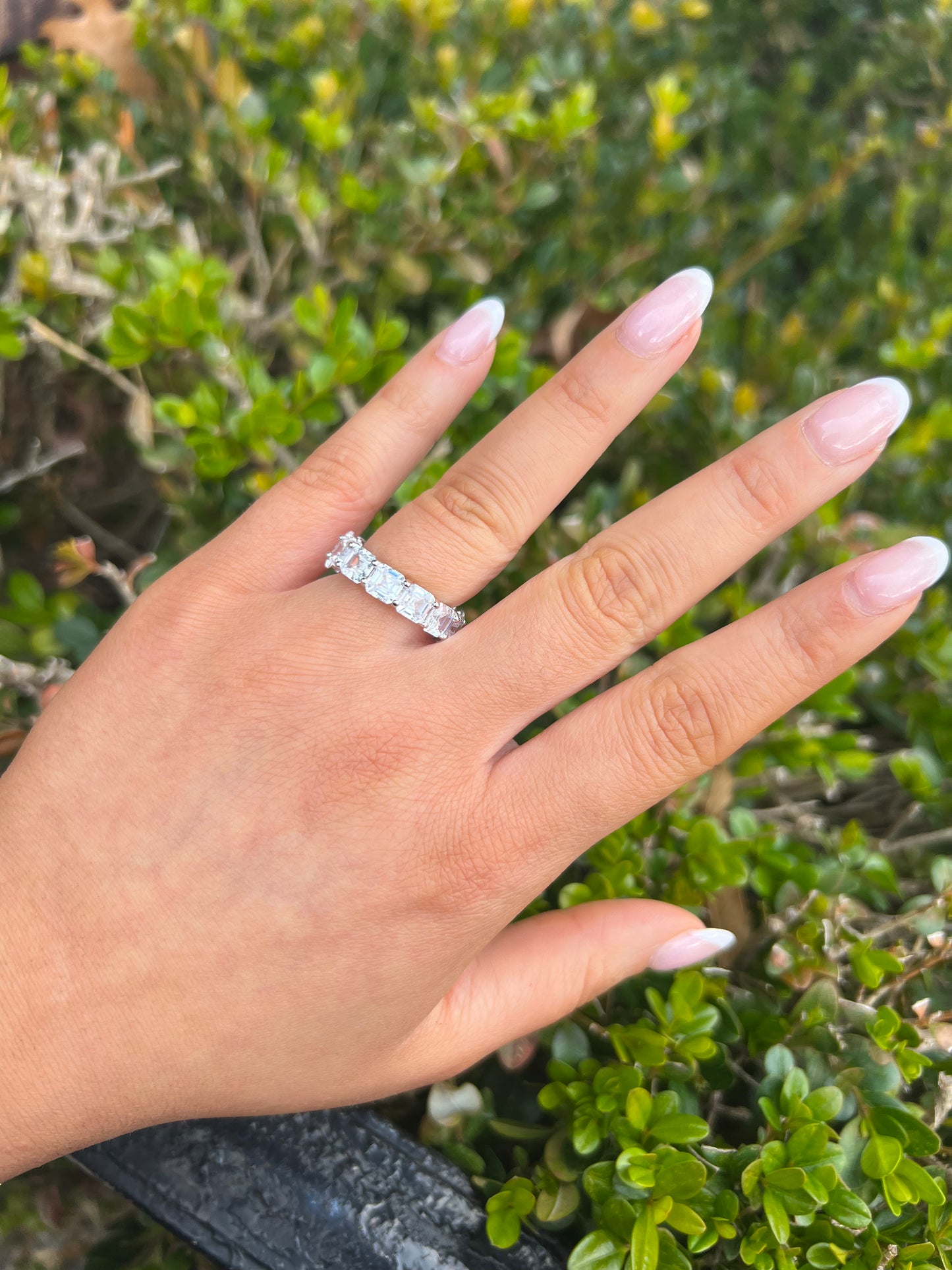 Double Sided Oval& Princess Cut Eternity Band