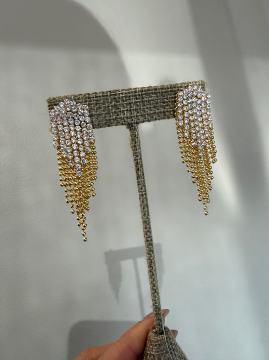 Gilded Cascading Earrings