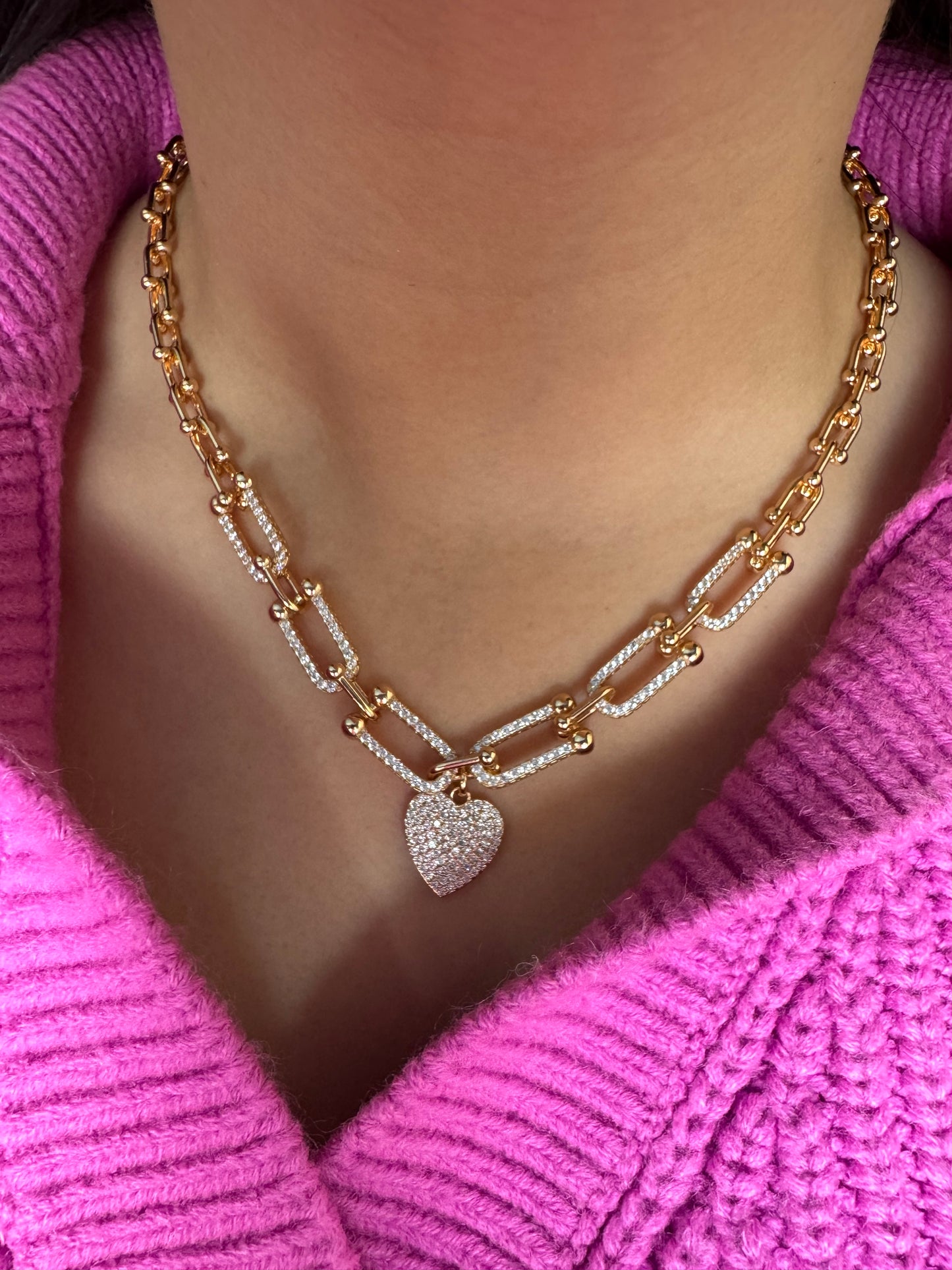 Heart Link Necklace