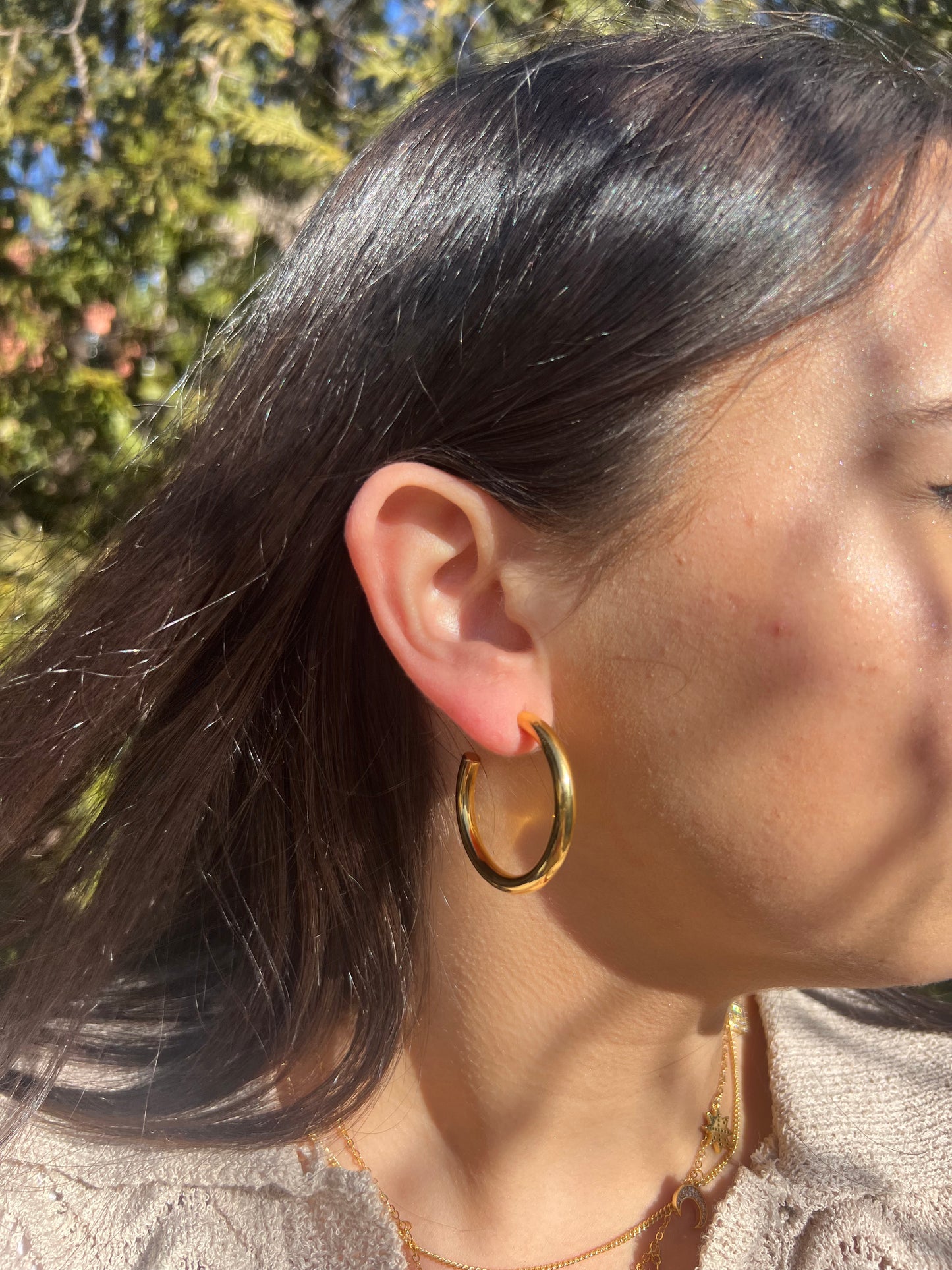 Golden Hour Hoop Earrings