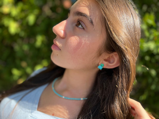 Turquoise Tennis Necklace