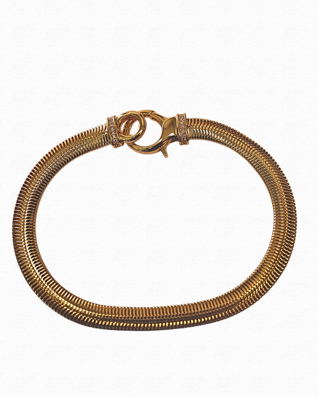 Snake chain lock bracelet