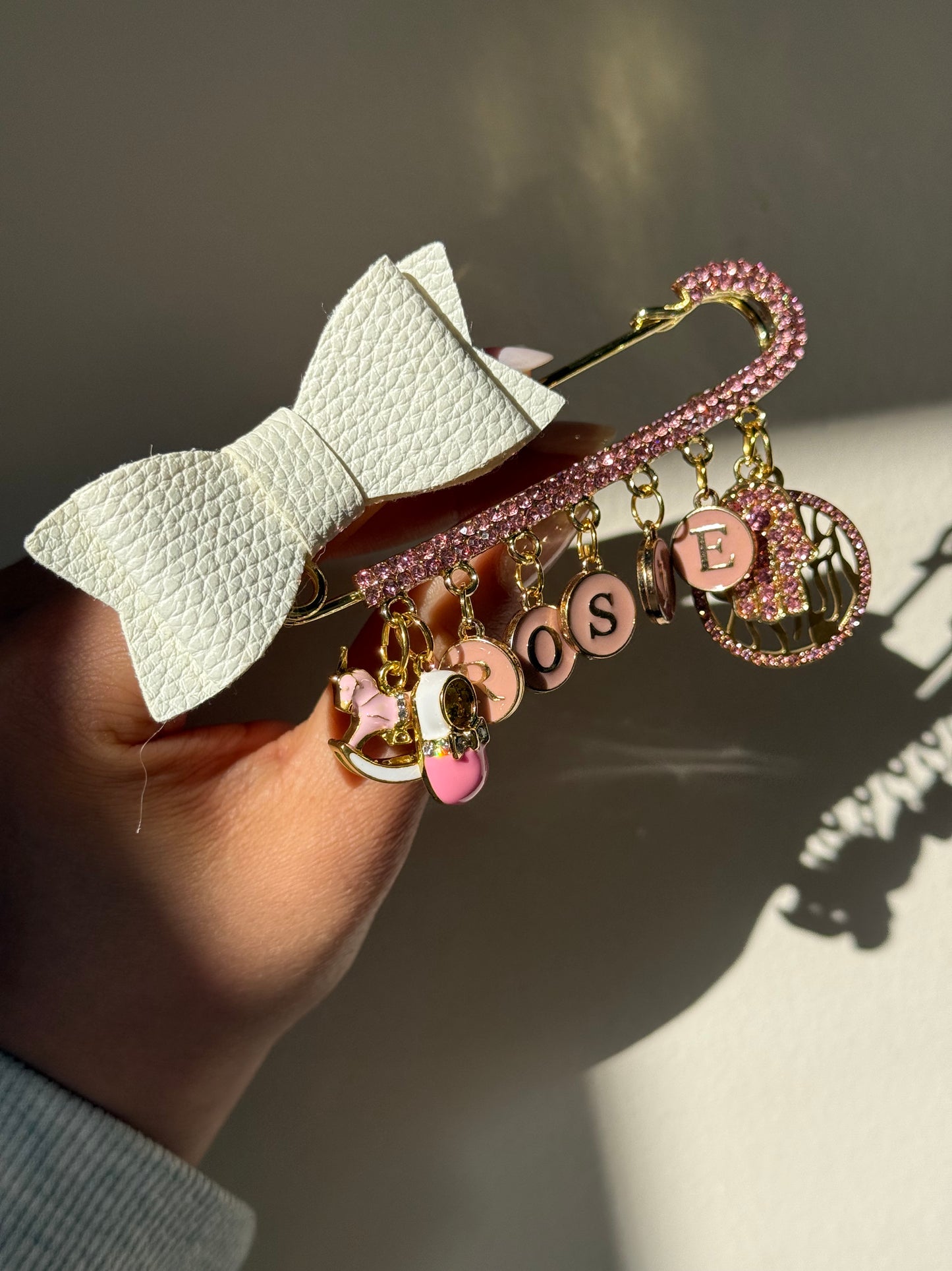 Baby Name Pin Girl / 7 Loop