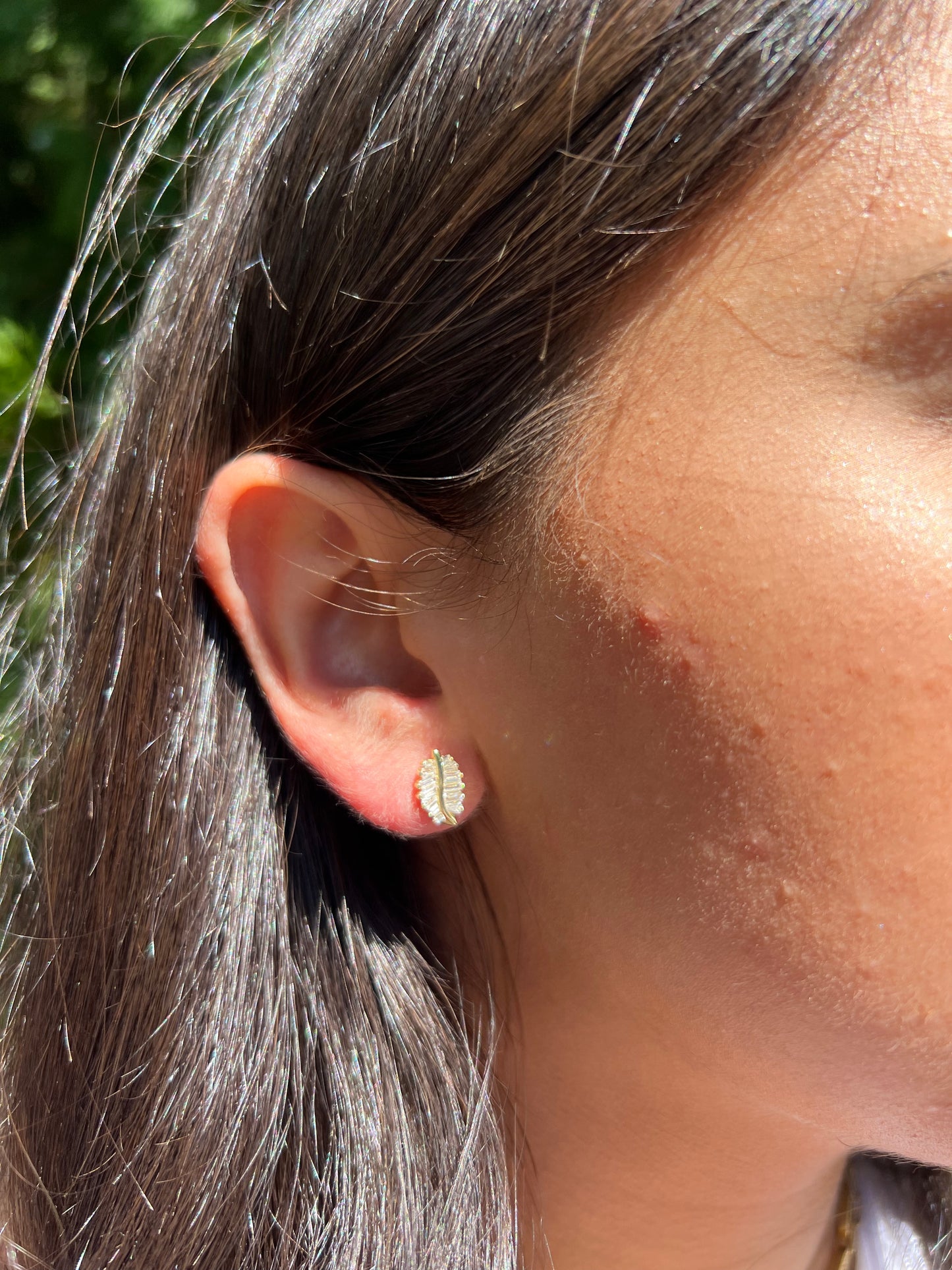 Leaf Stud Earrings