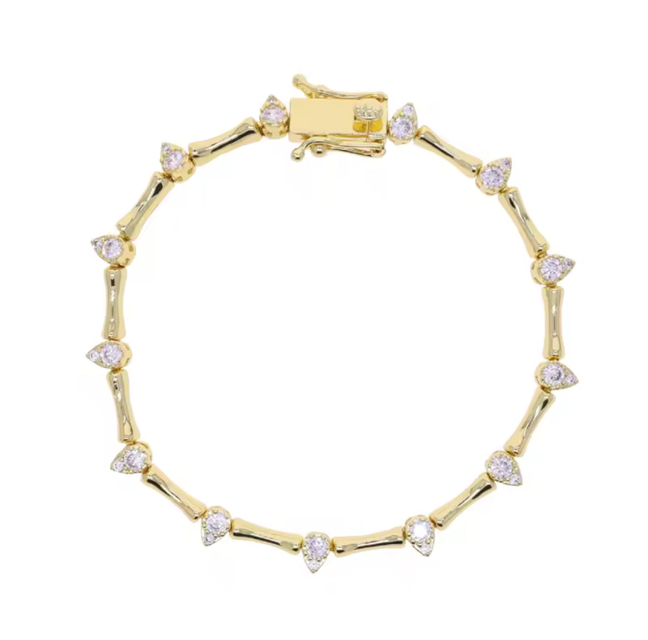 Pear Bar Tennis Bracelet