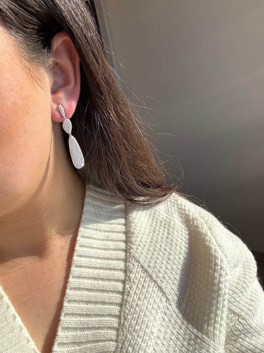 Elongated Refined Cocktail Earrings