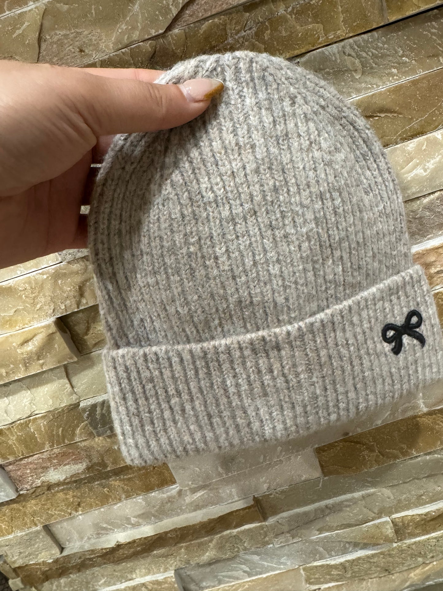 Preppy Girls Bow Winter Hat