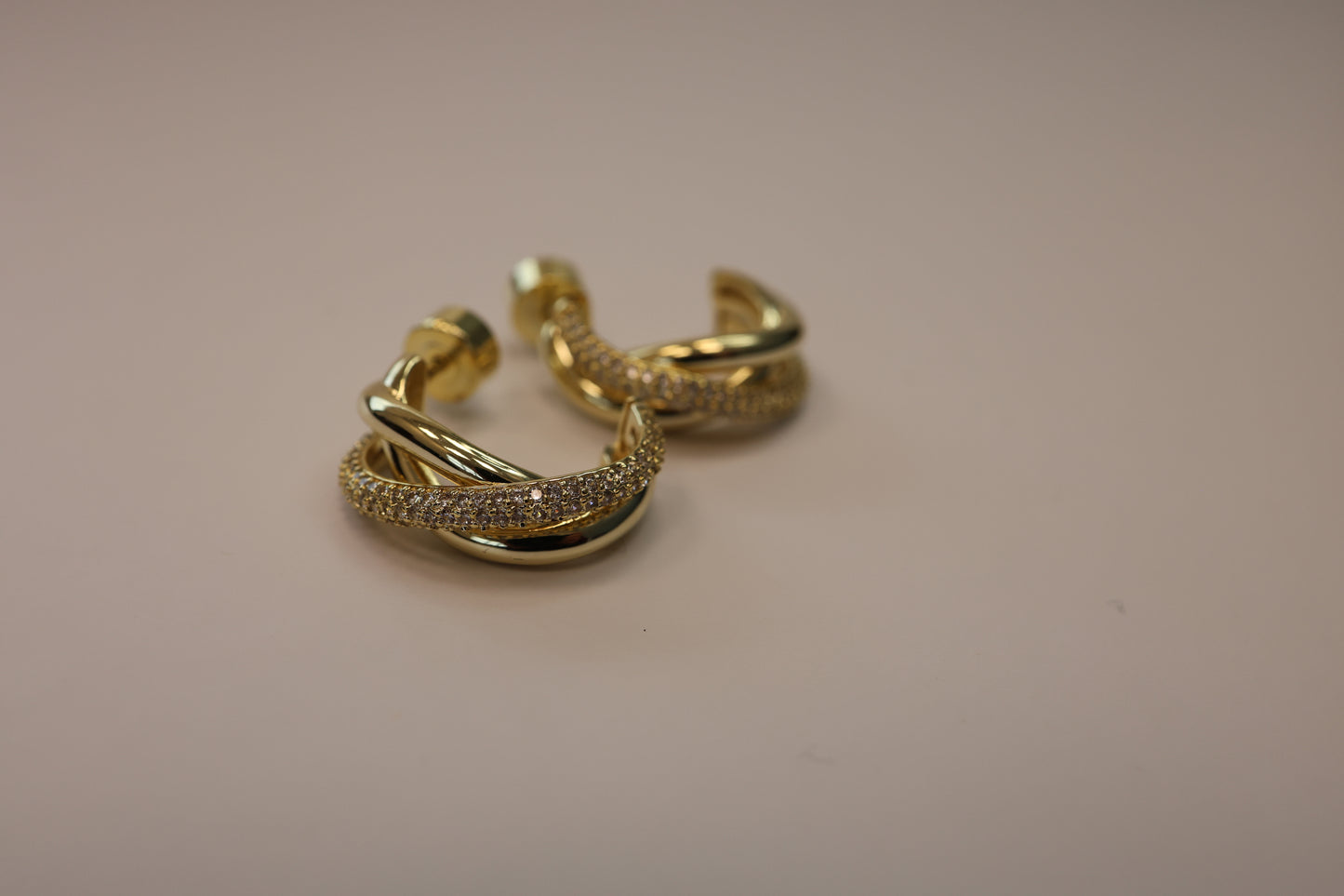 Triple Braided Hoop Earrings