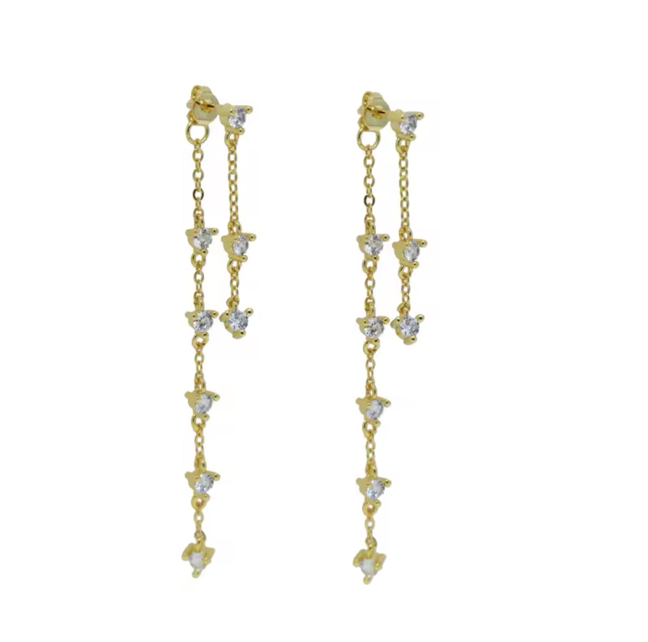 Sparkle Jacket Stud Earrings