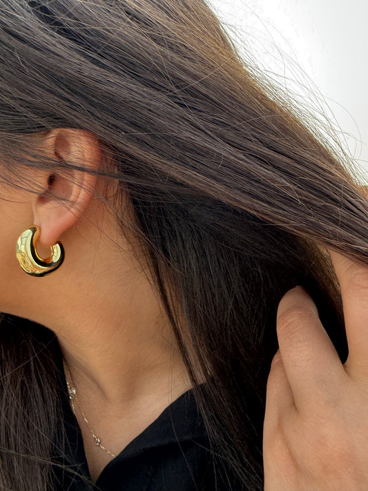 The Bold Oval Hoop Earrings