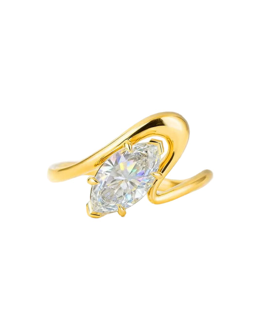 Marquise Wavy Ring