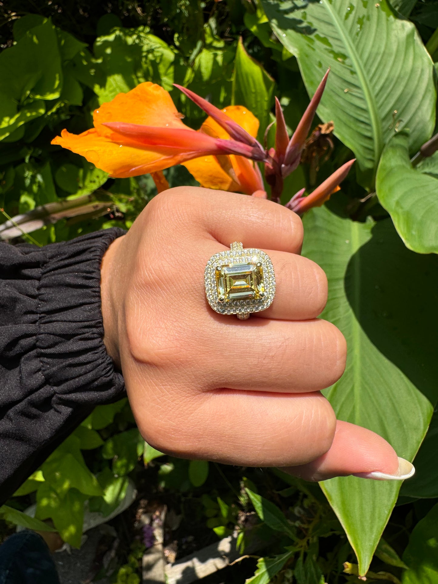 Yellow Topaz Ring