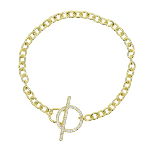 Chain Stackable Lock Bracelet
