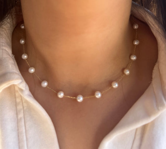 Pearl by the Yard Necklace