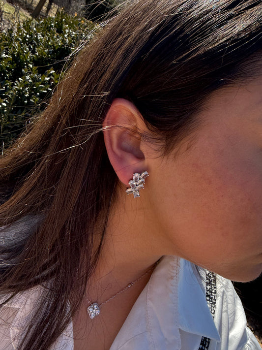 Oval Cluster Earrings