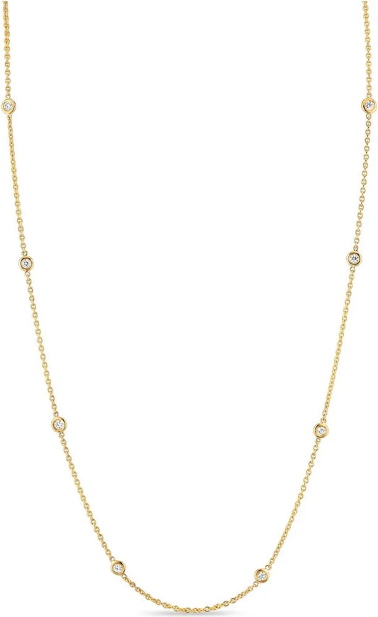 "Diamond" by the Yard Necklace