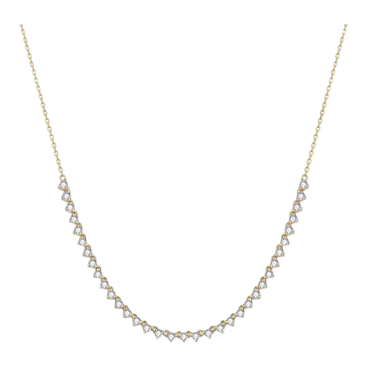 14KT Lab Diamond Chic Necklace