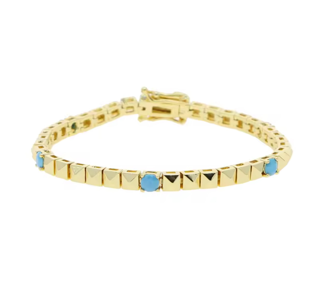 ClassicJewlz Turquoise Studed Necklace