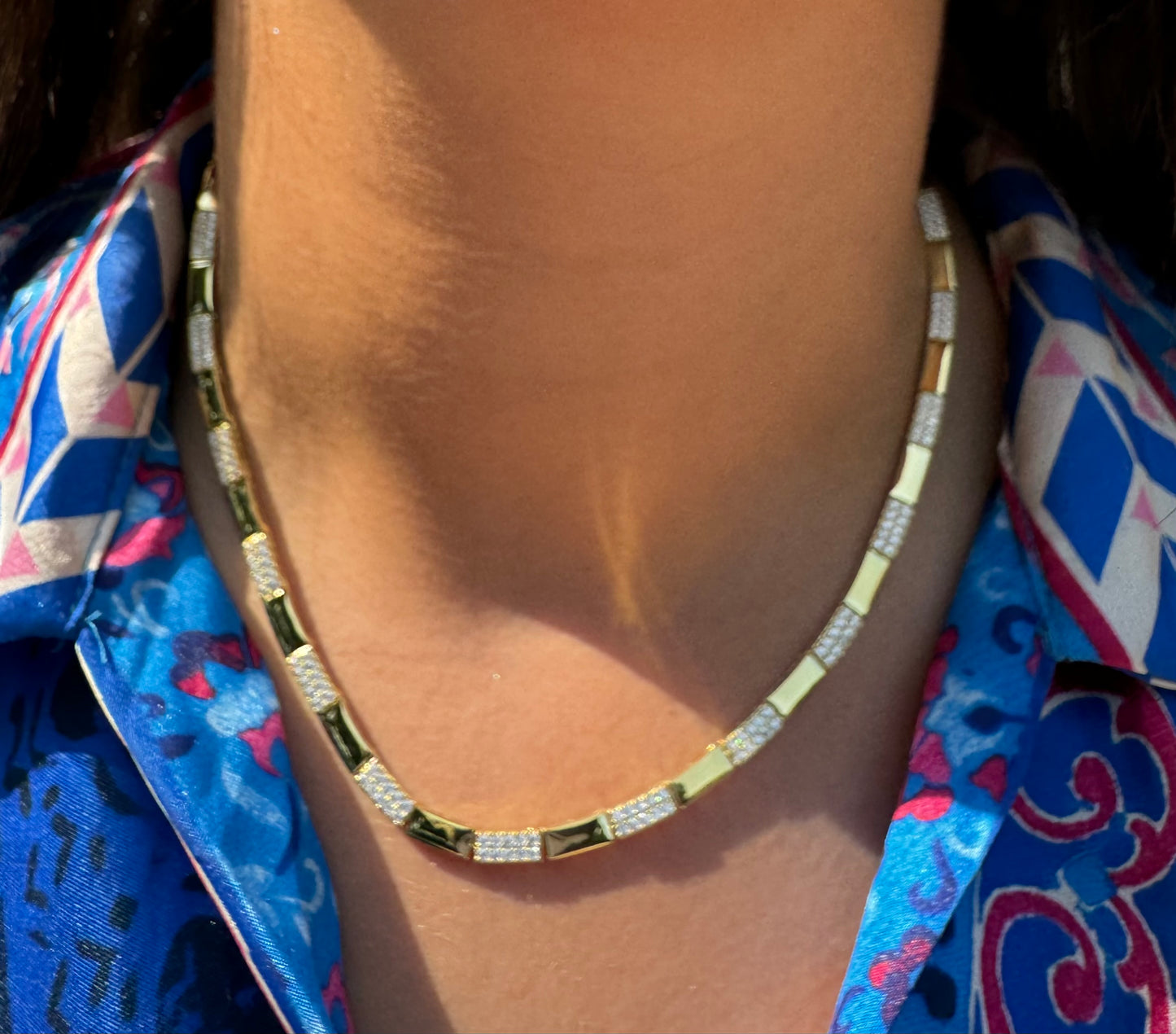 Sleek Mirage Tennis Necklace