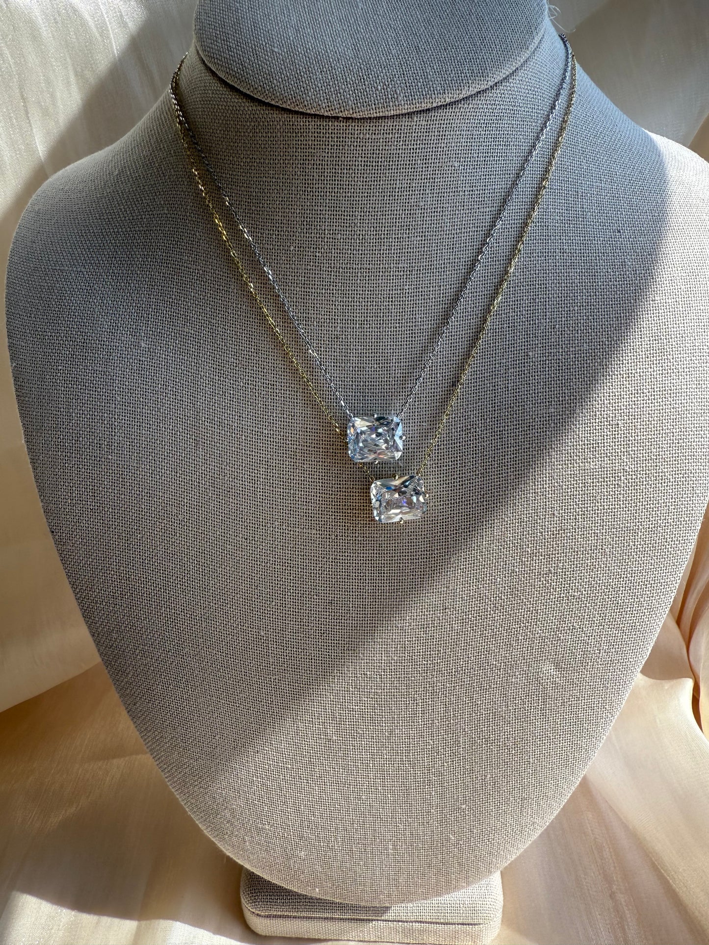 Golden Hour Cushion Necklace