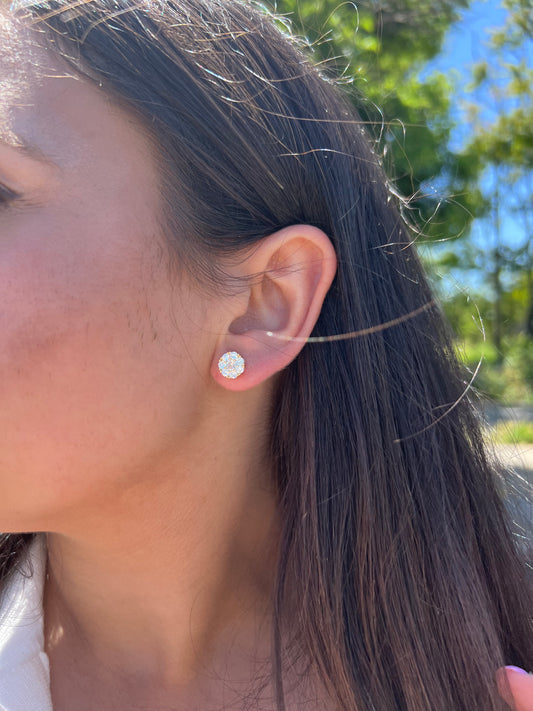 Waterproof Flower Stud Earrings