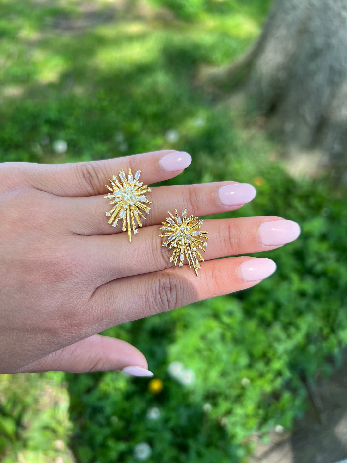 Crystal Burst Earrings