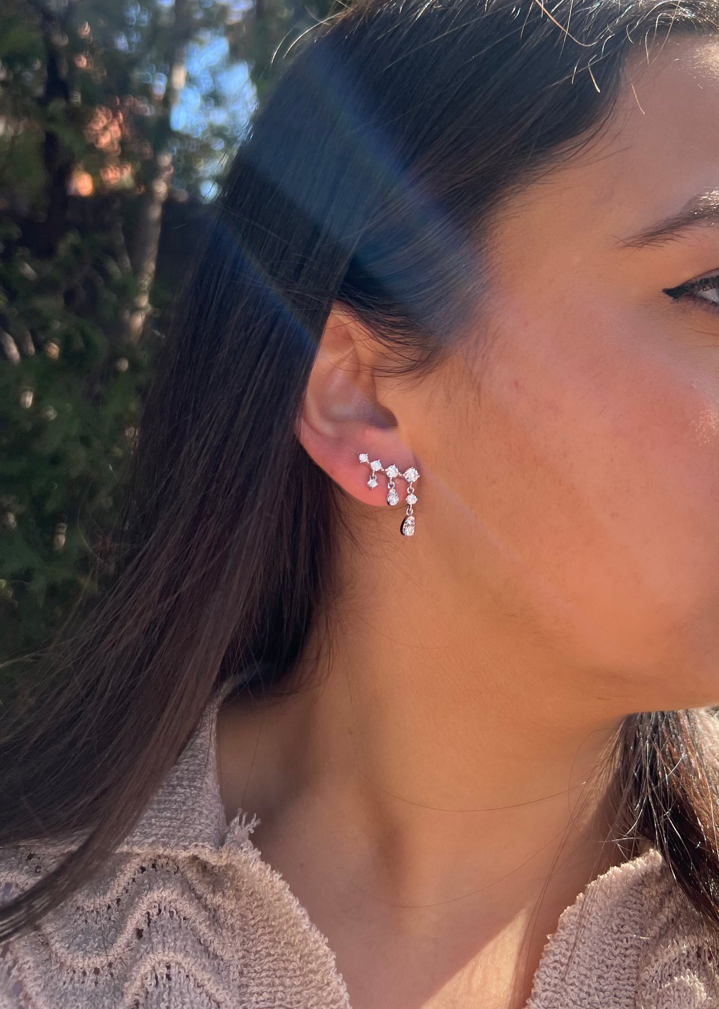 Sparkle Climber Earrings