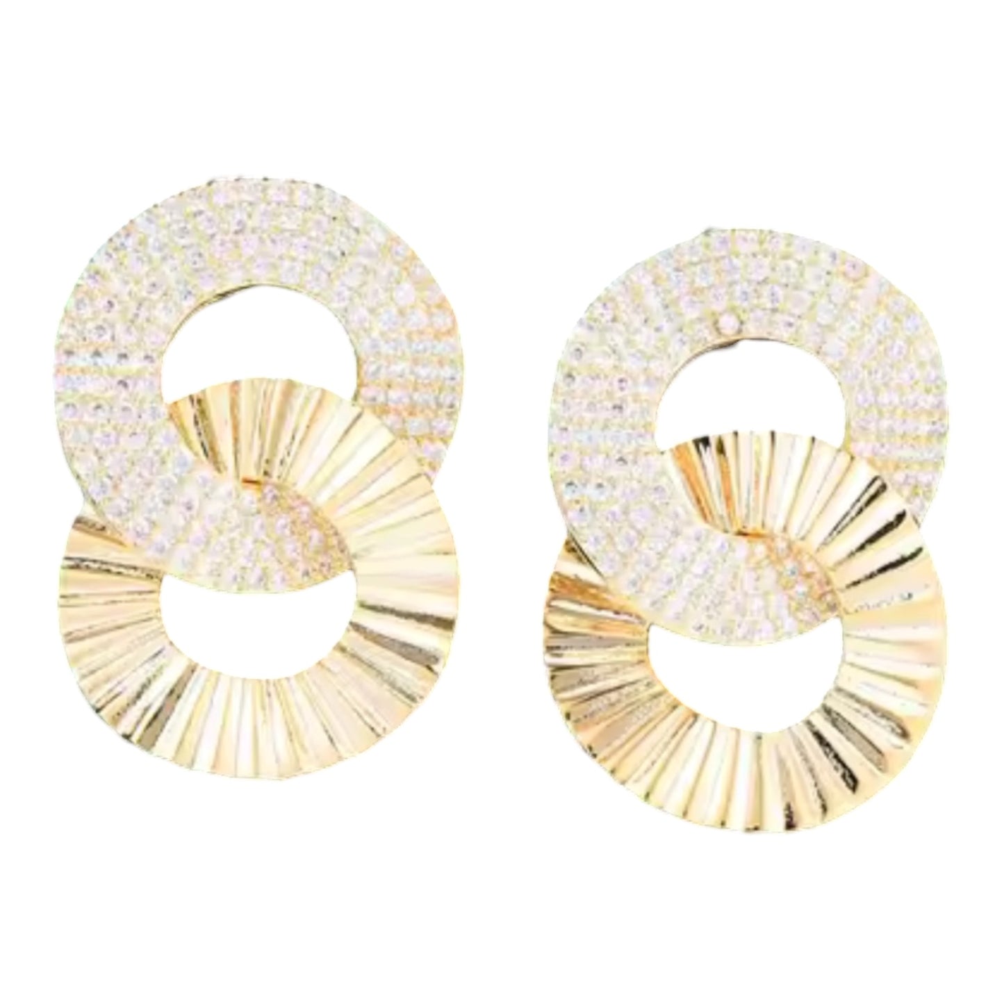 Double Round Dressy Earring