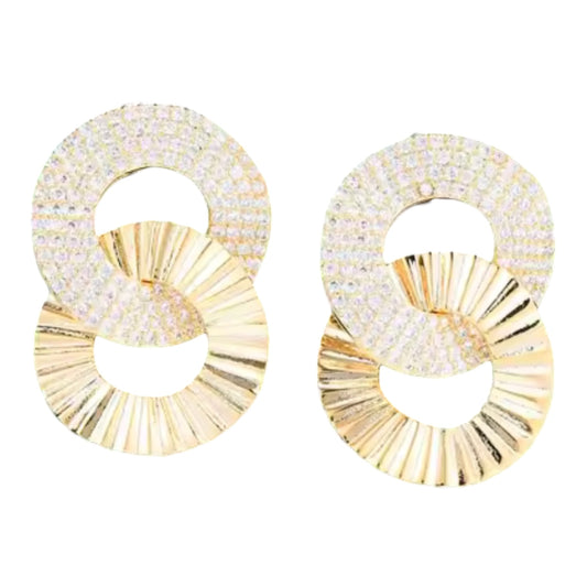 Double Round Dressy Earring