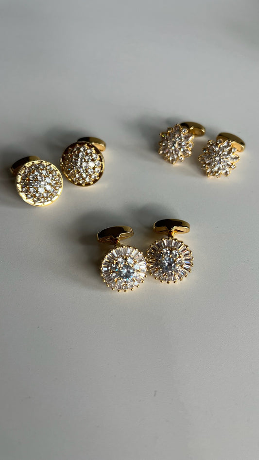 CZ Blossom Cufflinks