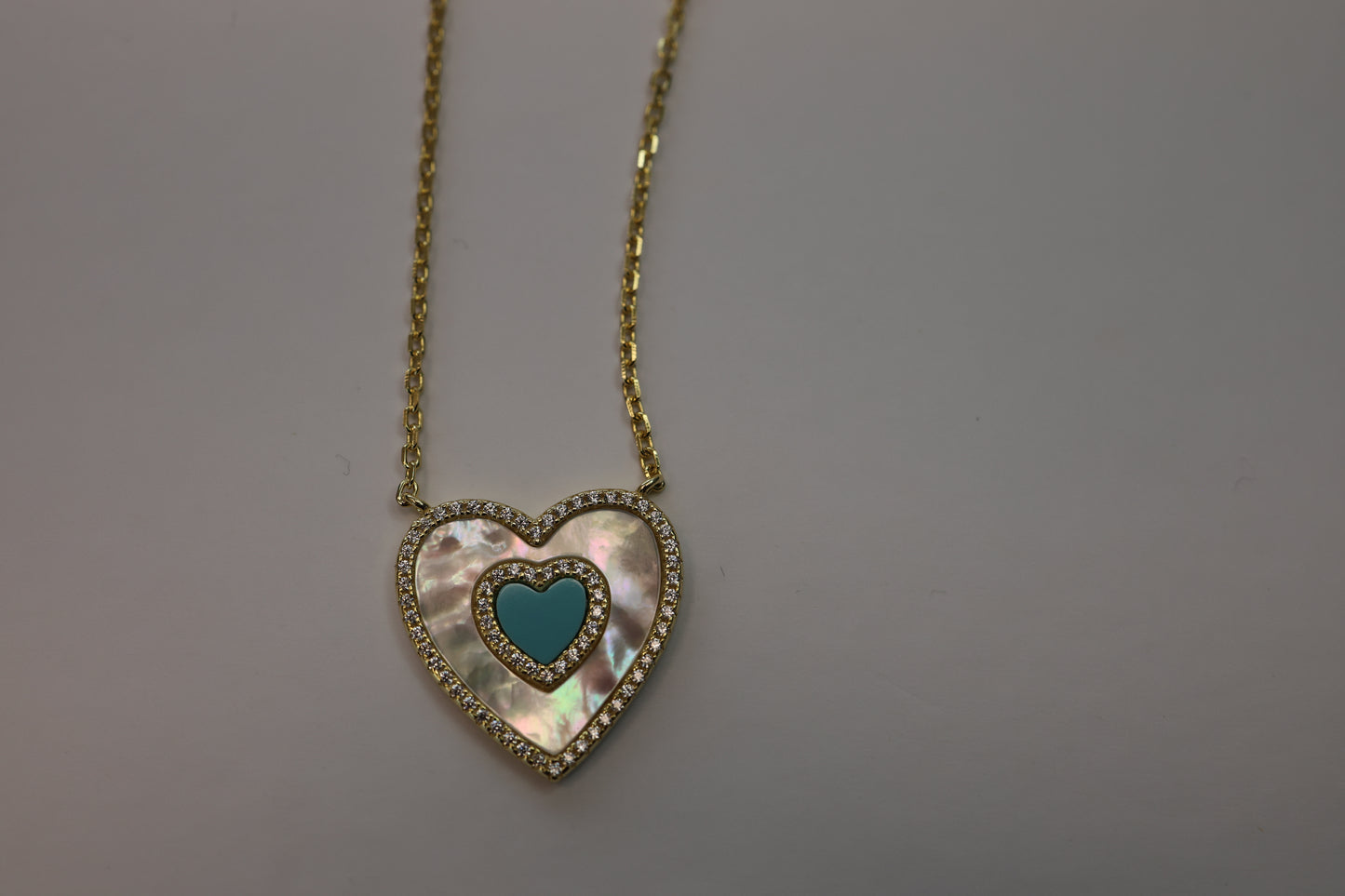 Mother of Pearl X Turquoise Necklace