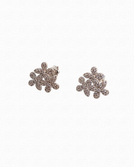 Cluster Blossom Stud Earrings