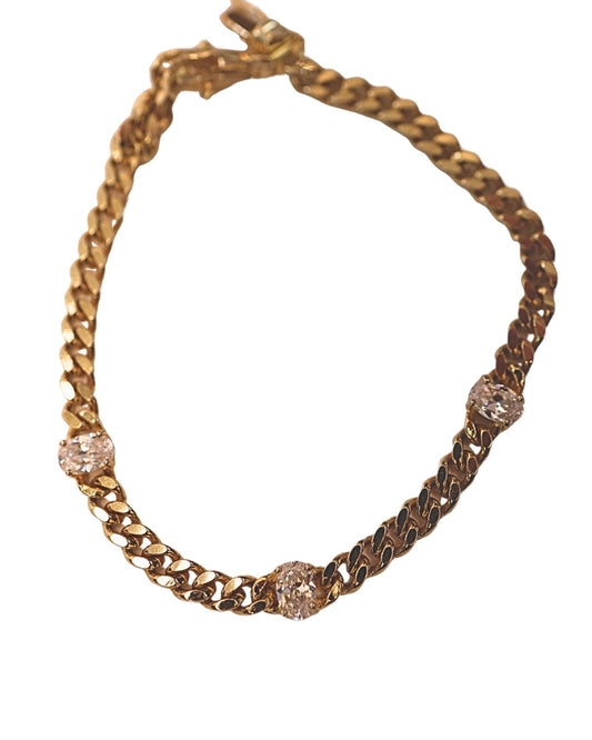 Oval Chain Bracelet (multiple colors)