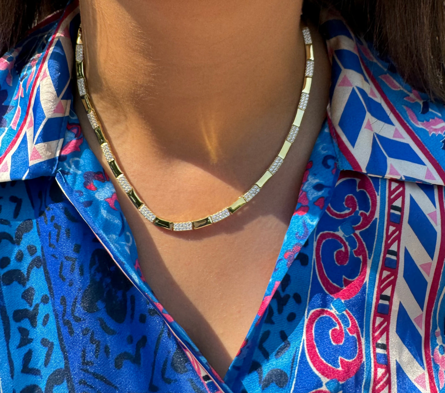 Sleek Mirage Tennis Necklace