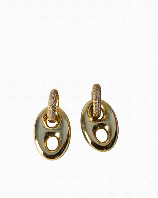The Double Aura Drop Earrings