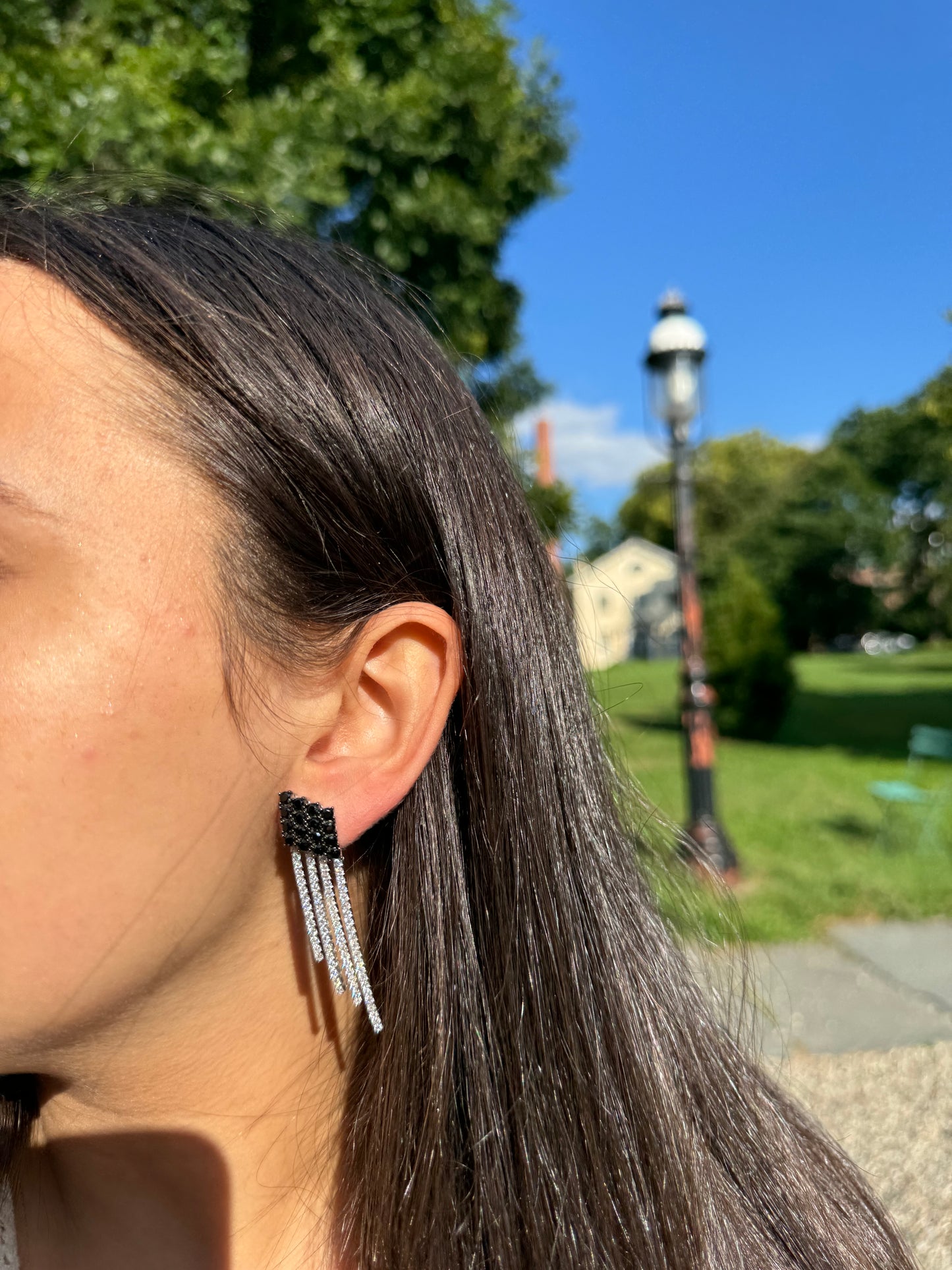 Black x White Radiant Earrings