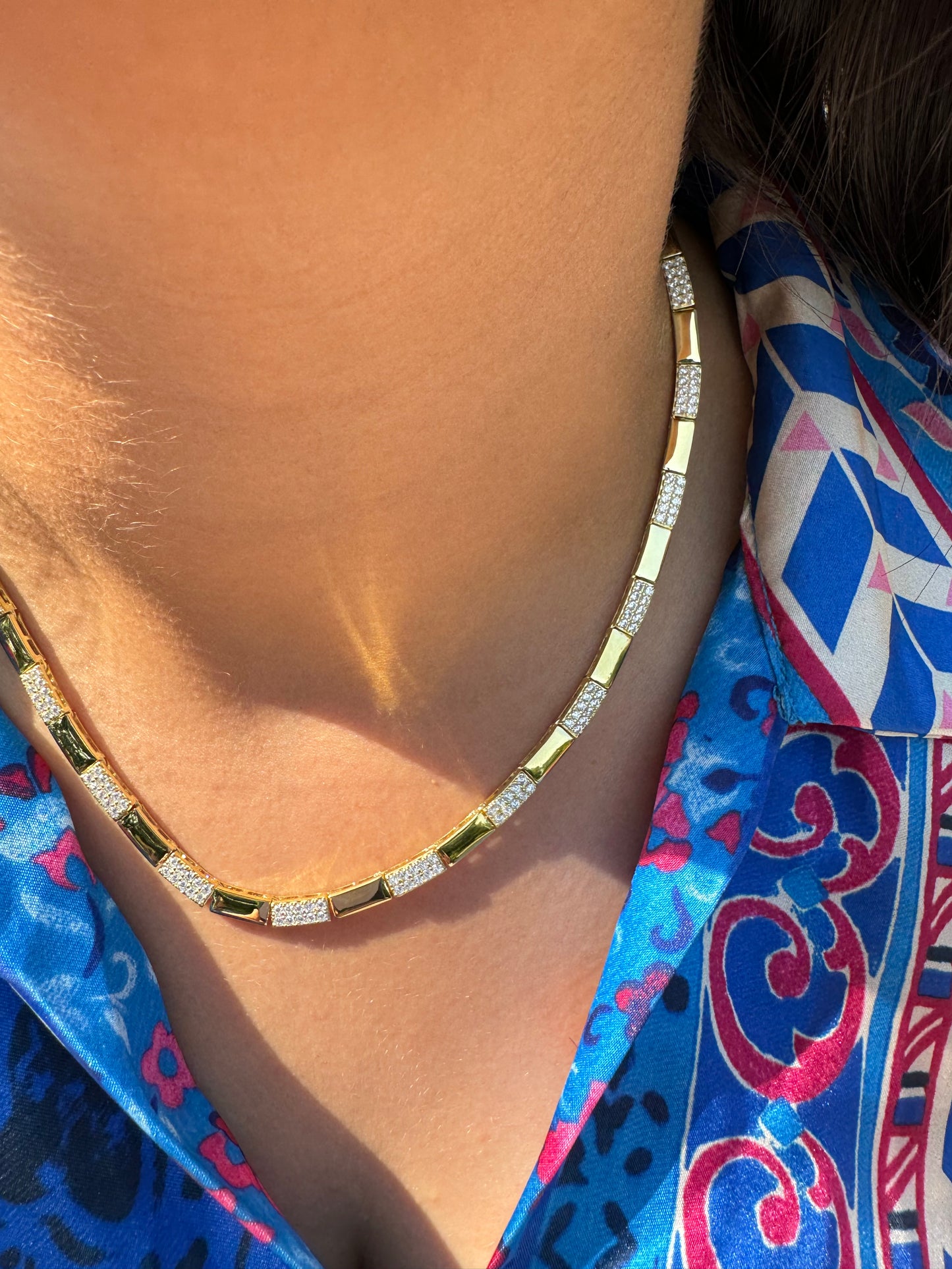 Sleek Mirage Tennis Necklace