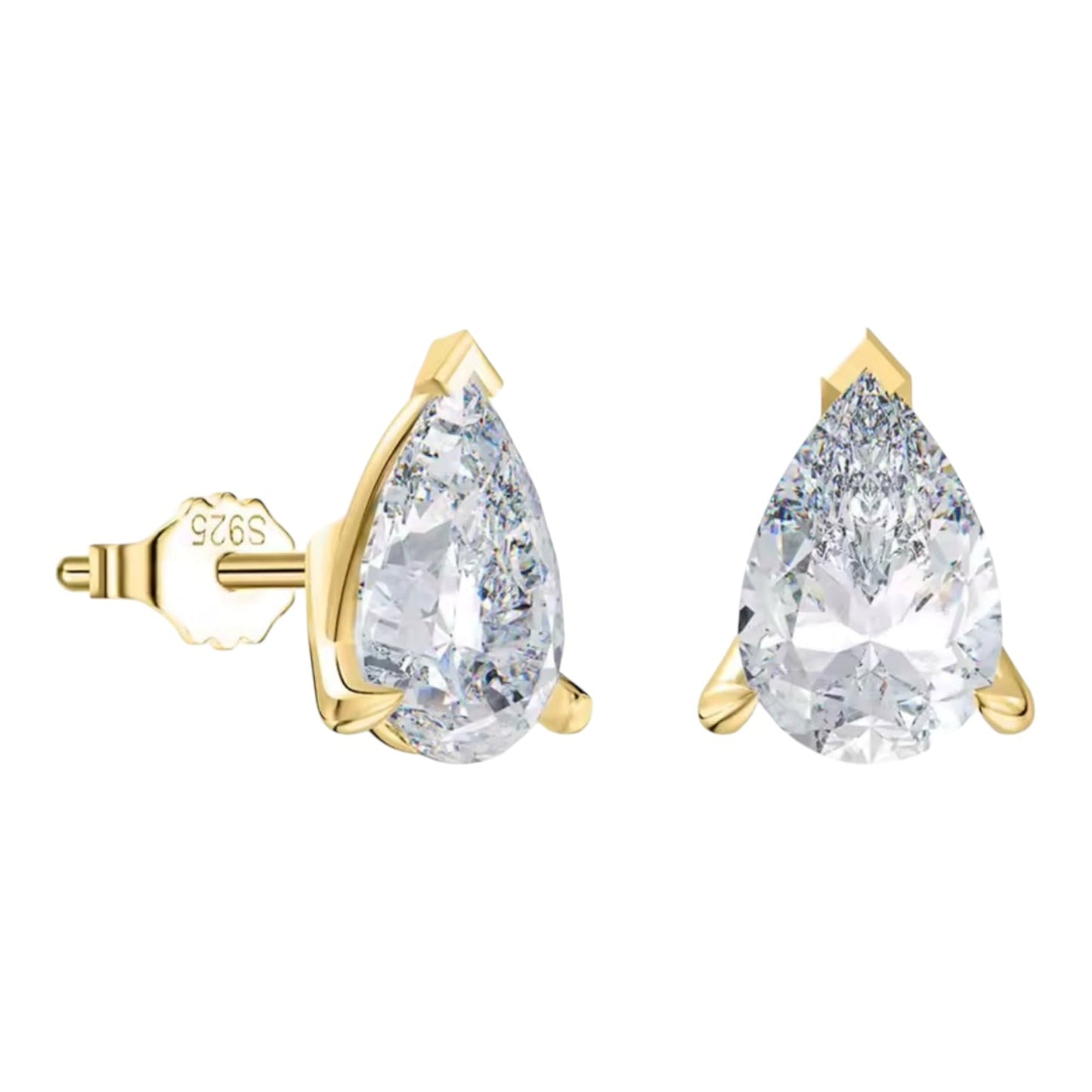 Classic Pear Stud Earrings