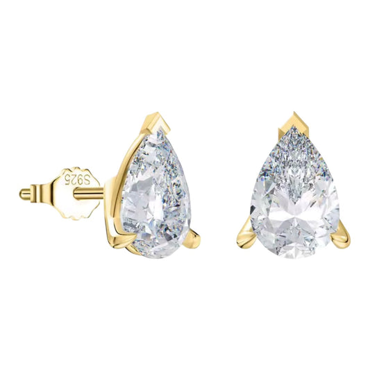 Classic Pear Stud Earrings