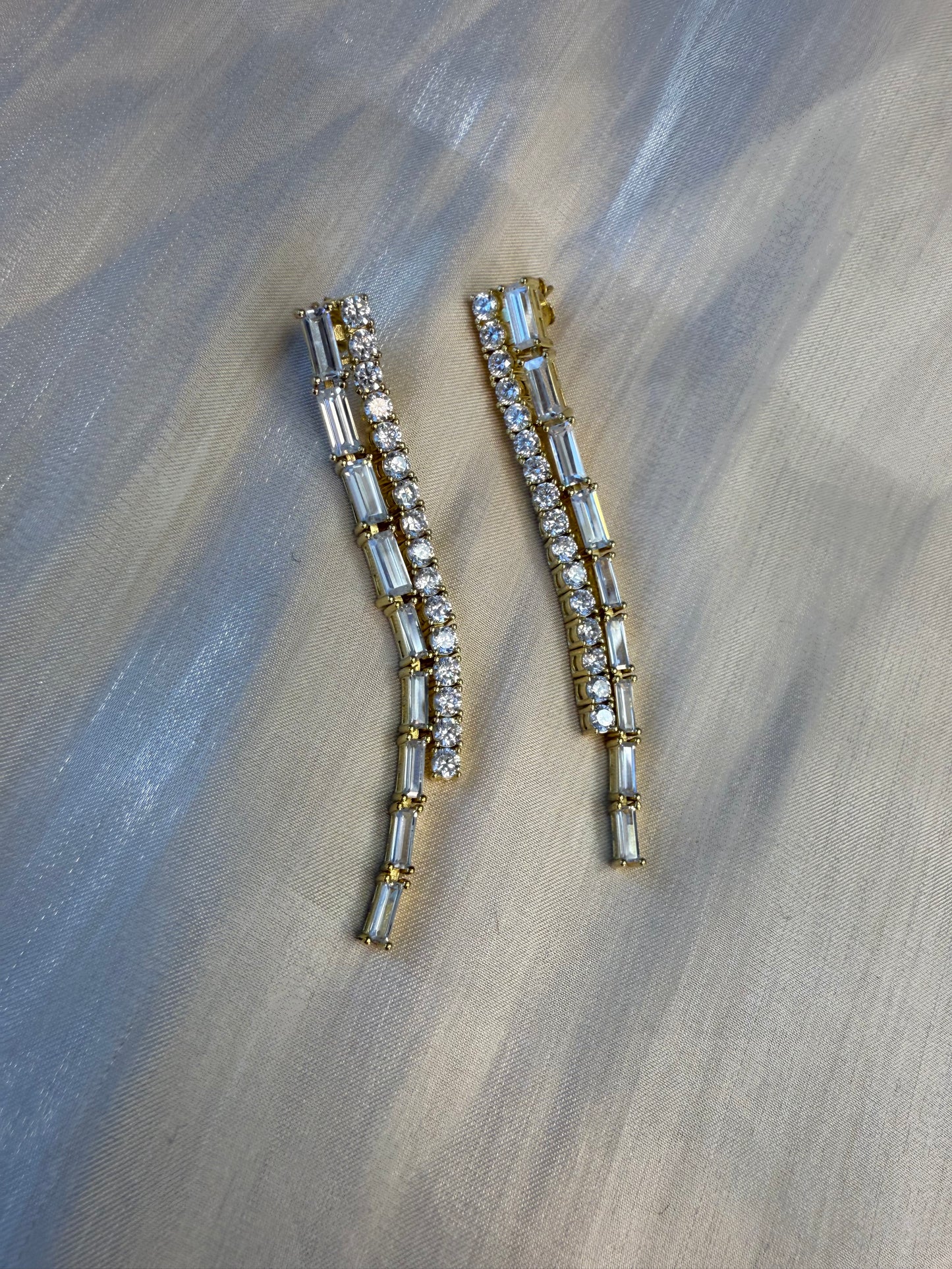 Emerald Cut Classic Cocktail Earrings