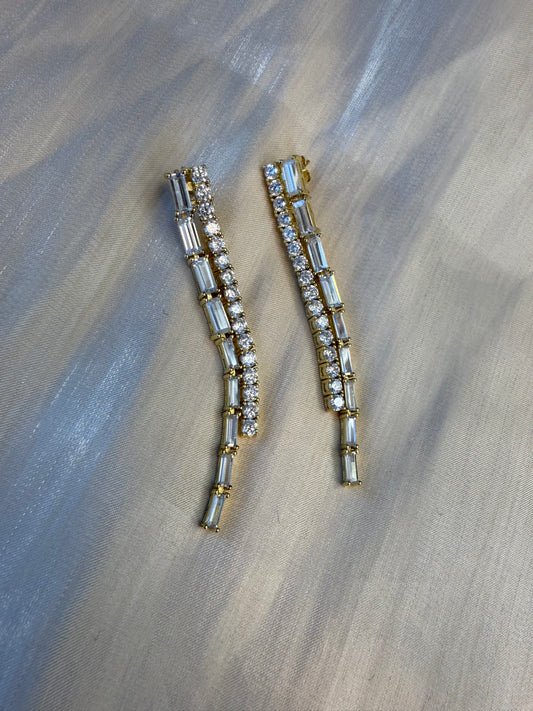 Emerald Cut Classic Cocktail Earrings